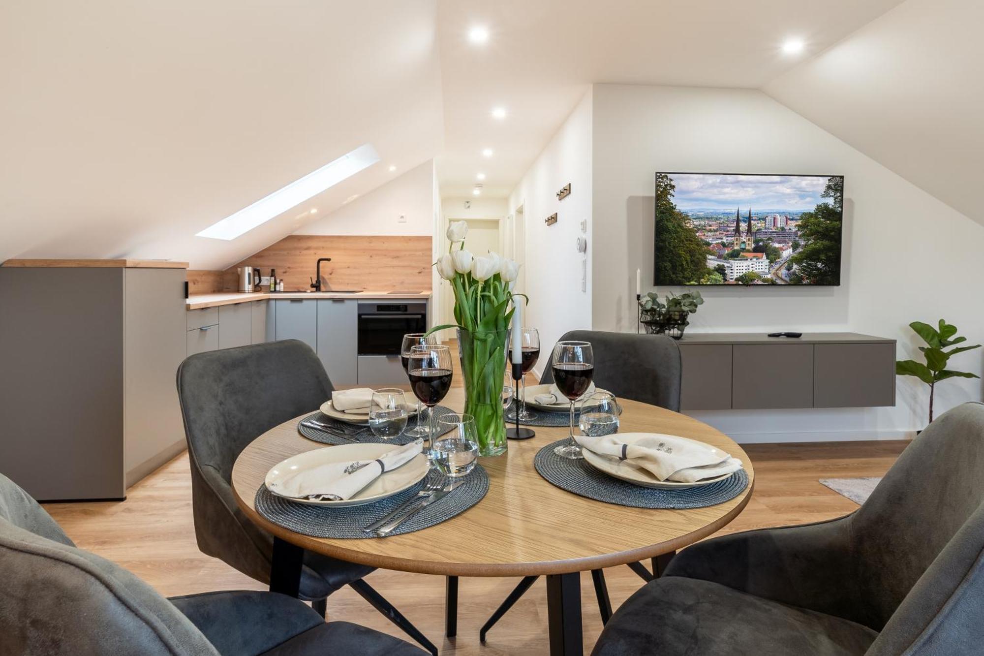 Apartment Milse - Modern. Stylisch Bielefeld Esterno foto